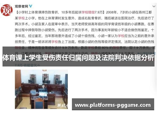 体育课上学生受伤责任归属问题及法院判决依据分析